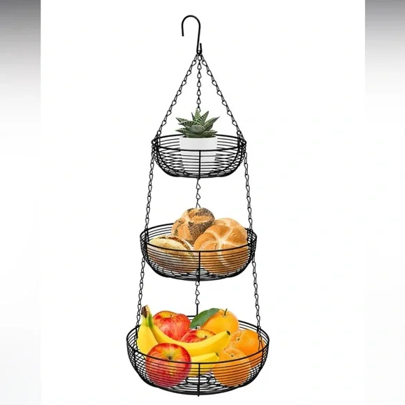 Regal Trunk Co. Hanging 3-tier basket - Picture 3 of 3